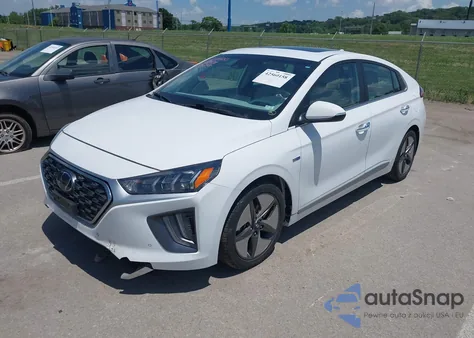 2020 Hyundai Ioniq Hybrid Limited from USA, damaged, VIN KMHC05LCXLU213966